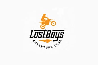 design high quality hardcore dirt bike club logo