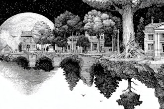 create pen and ink illustrations