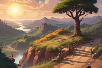 draw anime background art illustration for vtuber stream