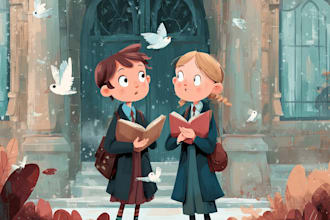 children story book illustration children story children