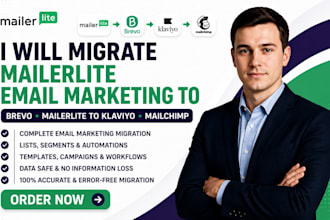migrate mailerlite email marketing to brevo mailerlite to klaviyo to mailchimp