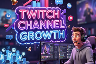 do organic twitch channel marketing and audiemce growth for live stream