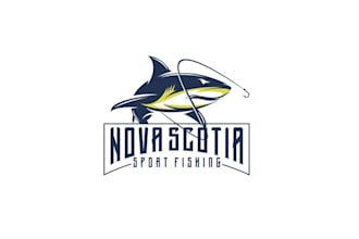 make glamorous logo for deep sea charter fishing company