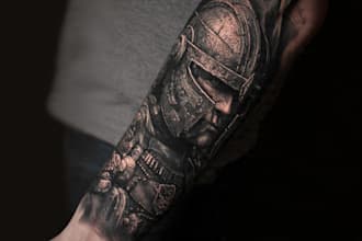 draw a realistic realism tattoo design for you