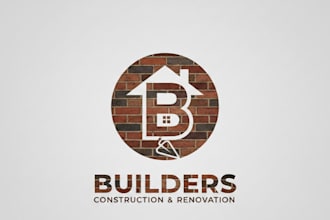 design a strong and professional brick logo for your brand