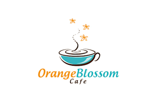 make professional aesthetics logo for orange blossom cafe