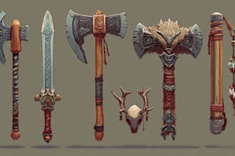 design your fantasy and dnd weapons