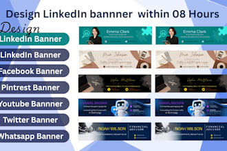 design professional linkedin fb  banners  cover headers