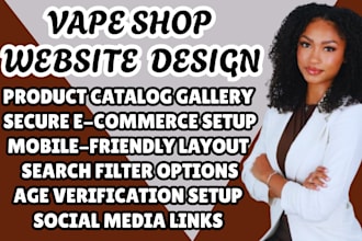 design vape shop website cigarette website vaping website smoke shop website