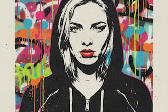 design wpap pop art portrait