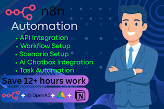 create n8n workflows for scraping, ai, and integrations