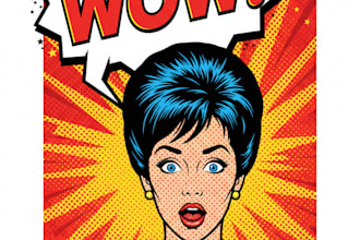 draw a professional pop art portrait