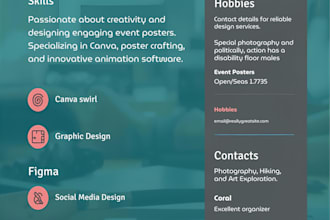 design clean and modern posters using canva