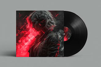 design music album cover , single or mixtape artwork
