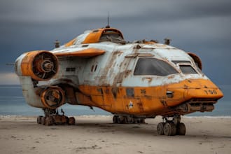 cerate concept art spaceship or vehicle design