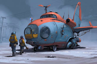 design concept art spaceship or vehicle design