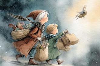 watercolor children book illustrations and children book