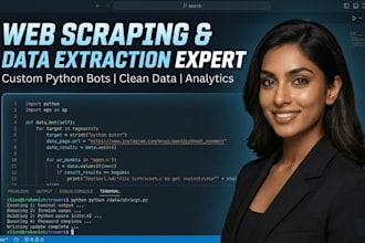 build custom python bots for web scraping and ai automation