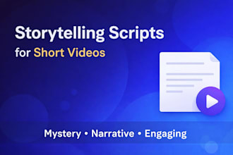 write engaging storytelling scripts for short videos