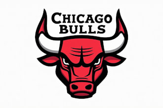 design an awesome chicago bulls head logo