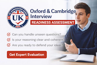 assess your readiness for an oxford or cambridge interview