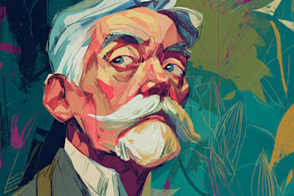 create portrait illustration in expressionism style