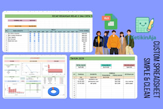 make a simple and clean custom spreadsheet
