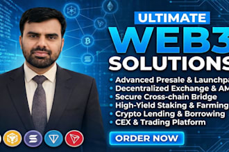build secure web3 blockchain solutions, tokens, presales, and dex platforms