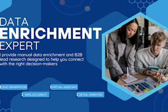 do manual b2b lead research and verified data enrichment