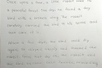neatly handwrite assignments and notes in clear readable handwriting