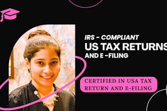 do irs compliant US tax returns and e filing 1120 1040 5472 1065 1120s