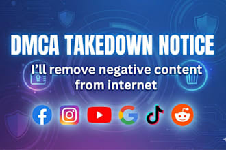 takedown copyright infringing content from tiktok instagram fcaebook under dmca
