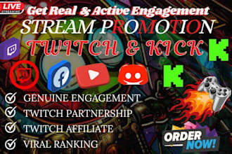 twitch channel promotion live chatters bring live viewers kick engagement