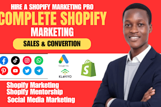 be shopify social media SEO sales mentor dropshipping coach ecommerce consultant