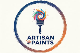 design a creative and professional painter logo for your brand