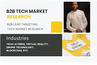 conduct b2b tech market research for sales and lead targeting
