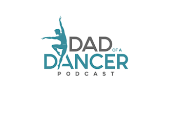design podcast about dad his dancing son logo