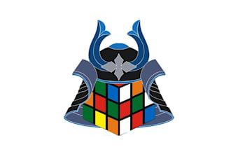 make iconic superior logo for puzzle related youtube channel