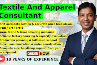 be your textile and apparel with fashion design consultant