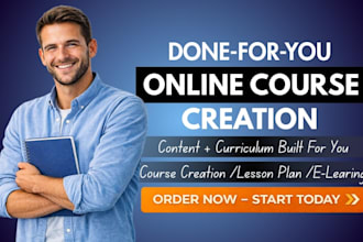 do done for you online course creation with content and curriculum