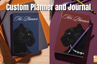 design custom journals and planners