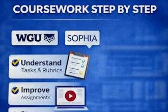 walk you through your wgu and sophia coursework step by step