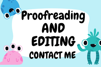 professionally proofread and edit english