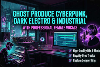ghost produce cyberpunk, dark electro and industrial music with female vocals