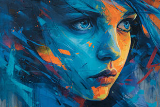 create expressive digital graffiti murals