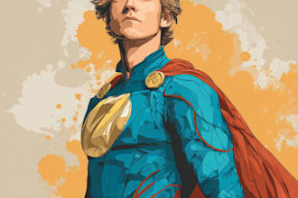 draw you like a custom superhero
