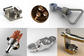 do production ready mechanical or industrial machine parts for cnc 3d printing