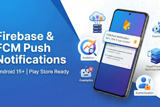integrate firebase and fcm push notifications into your android app