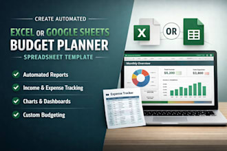create automated excel spreadsheet, finance budget planner debt payoff sheet
