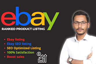 do ebay SEO listing, ebay product listing, ebay listing , ebay lister